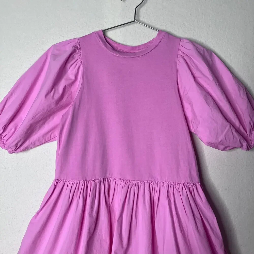 Molo Organic Cotton Dress 7/8 Girls Cece Minimalist Preppy